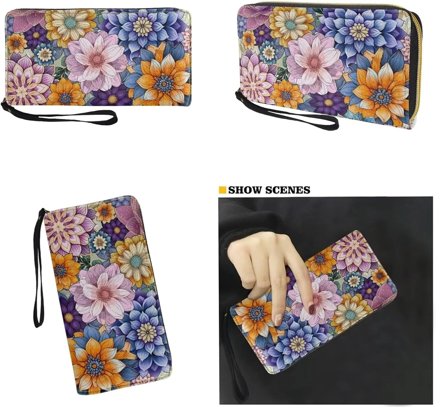 Handbags for Women Large Capacity Crossbody Totes with Wallet Clutch 2pcs Set