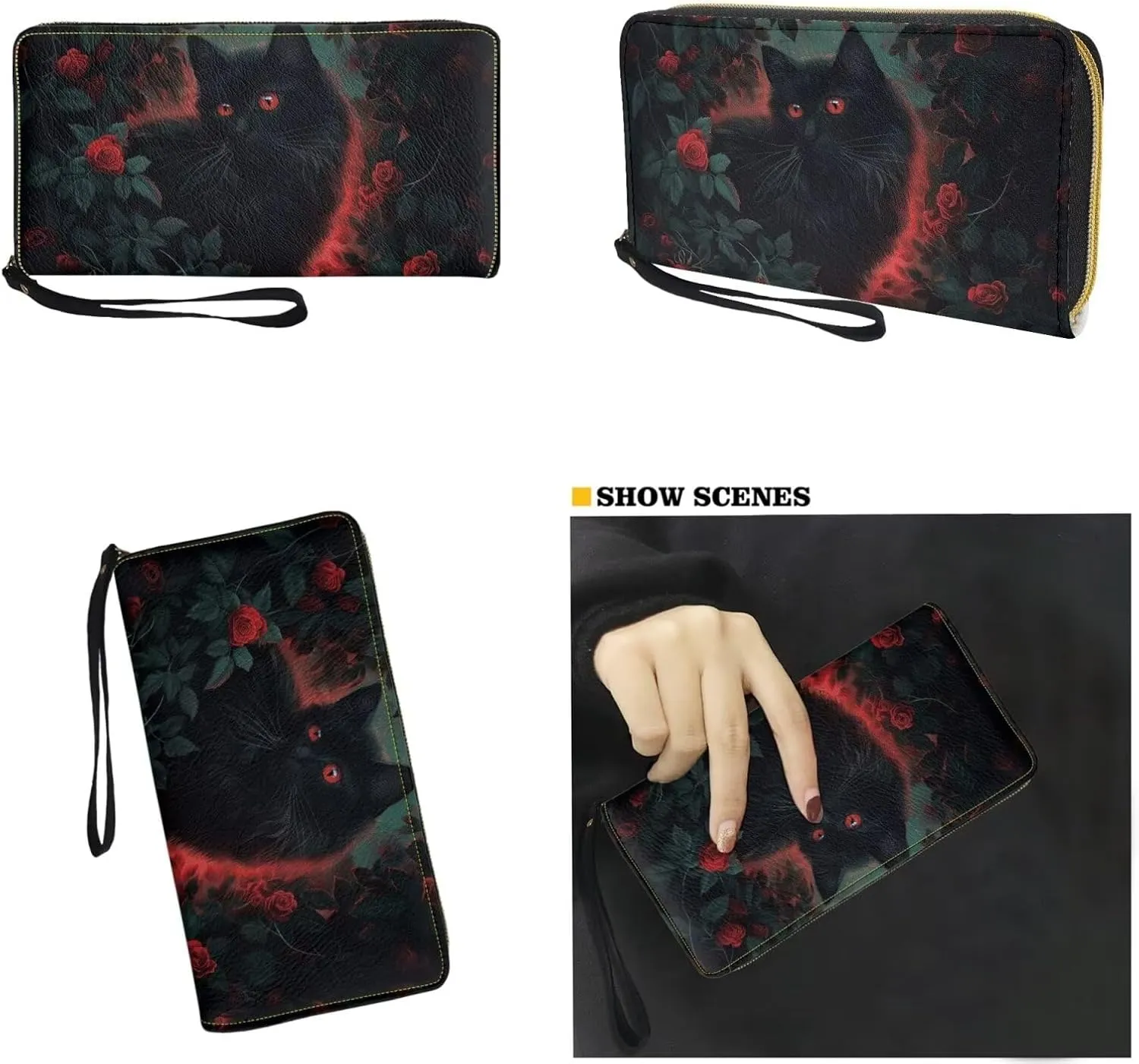 Handbags for Women Large Capacity Crossbody Totes with Wallet Clutch 2pcs Set