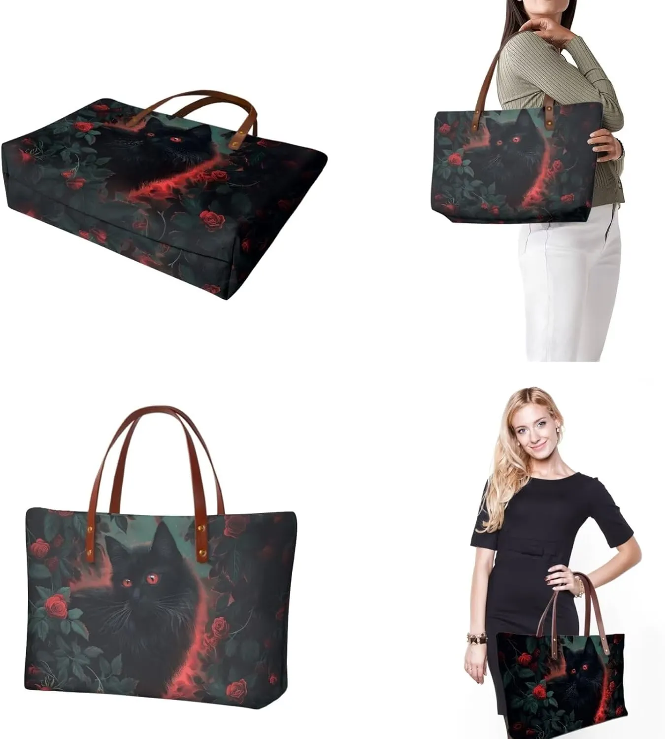 Handbags for Women Large Capacity Crossbody Totes with Wallet Clutch 2pcs Set