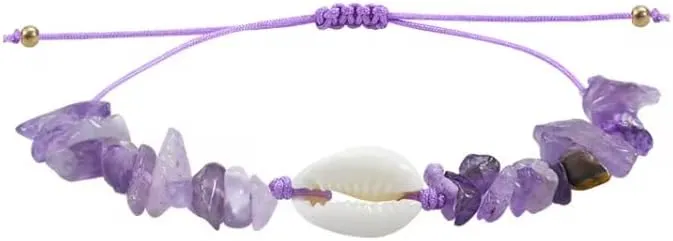 Handmade Boho Natural Stone Shell Beads Bracelets For Women Men Hand Woven Rope Bracelet Friendship