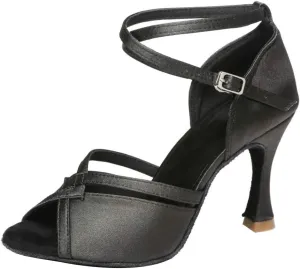 HIPPOSEUS Women Professional Latin Dance Shoes Open Toe Ballroom Salsa Bachata Shoe,Model YCL