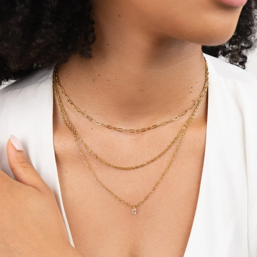 Jana Triple Chain Necklace