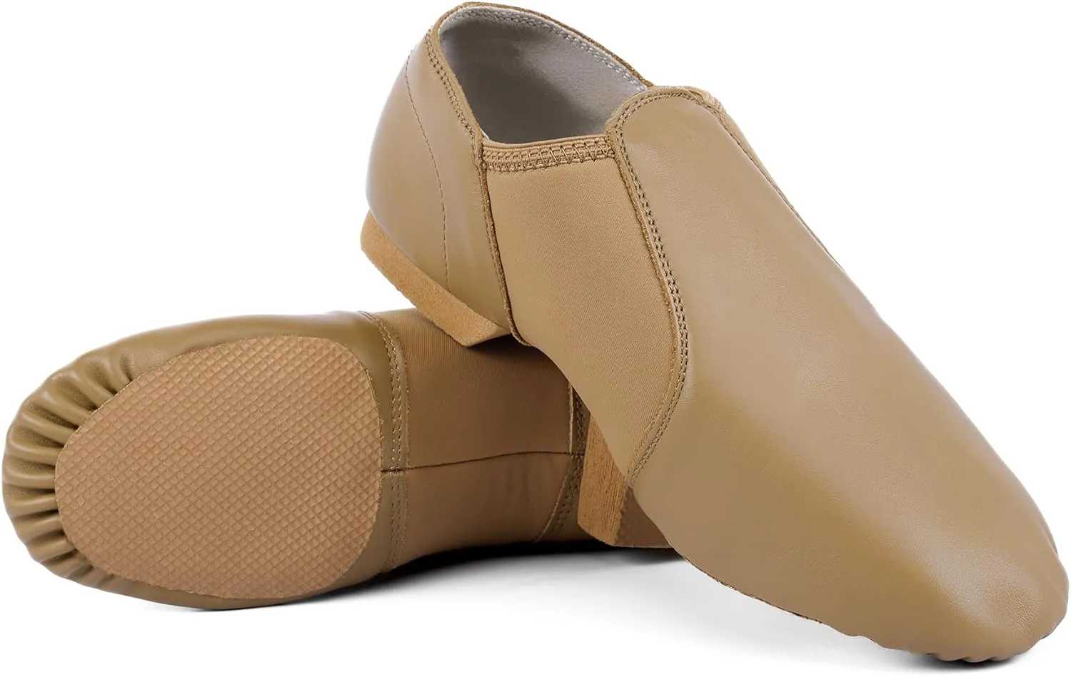 Jazz Shoe PU Leather Upper Girls and Boys Slip-on Dance Shoes (Toddler/Little Kid/Big Kid)
