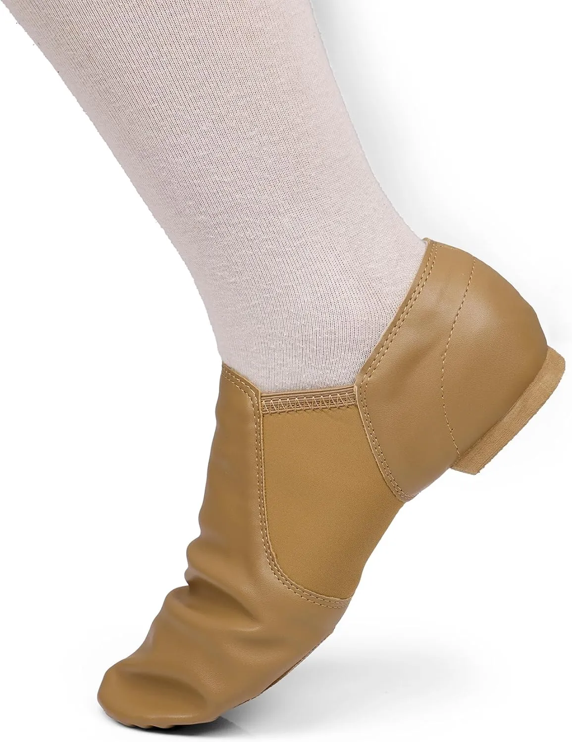 Jazz Shoe PU Leather Upper Girls and Boys Slip-on Dance Shoes (Toddler/Little Kid/Big Kid)
