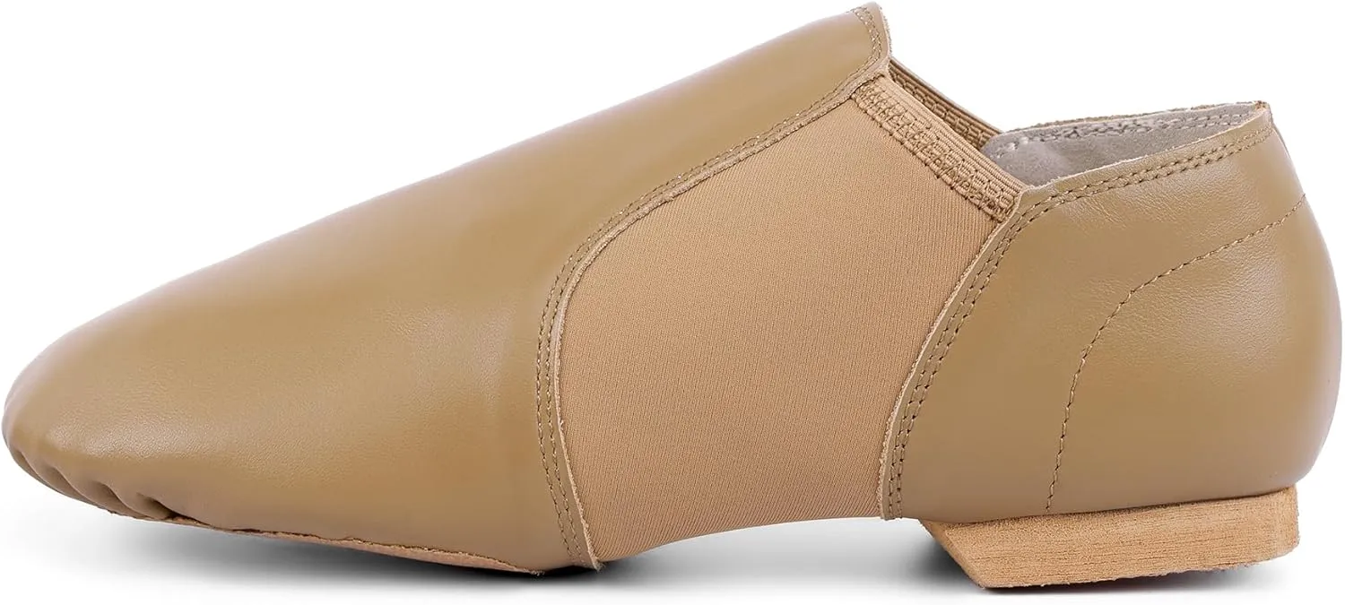 Jazz Shoe PU Leather Upper Girls and Boys Slip-on Dance Shoes (Toddler/Little Kid/Big Kid)