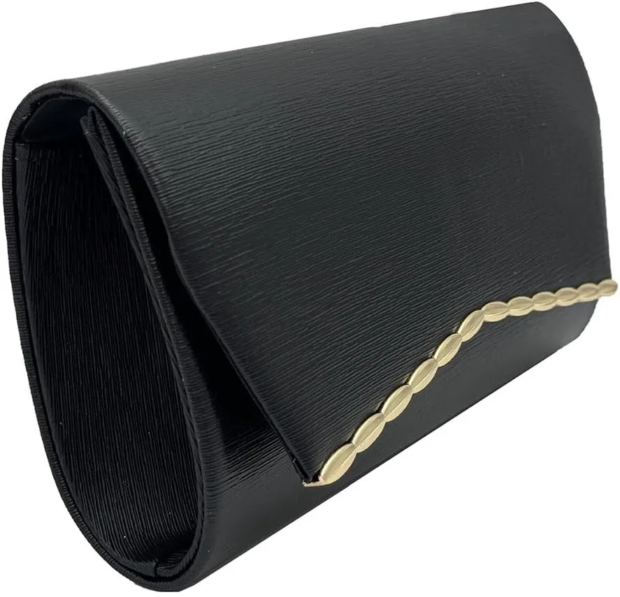 JYG Clutch Purse for Women Elegant Evening Bags Envelope Shoulder Crossbody Bag with Chain for Wedding Party