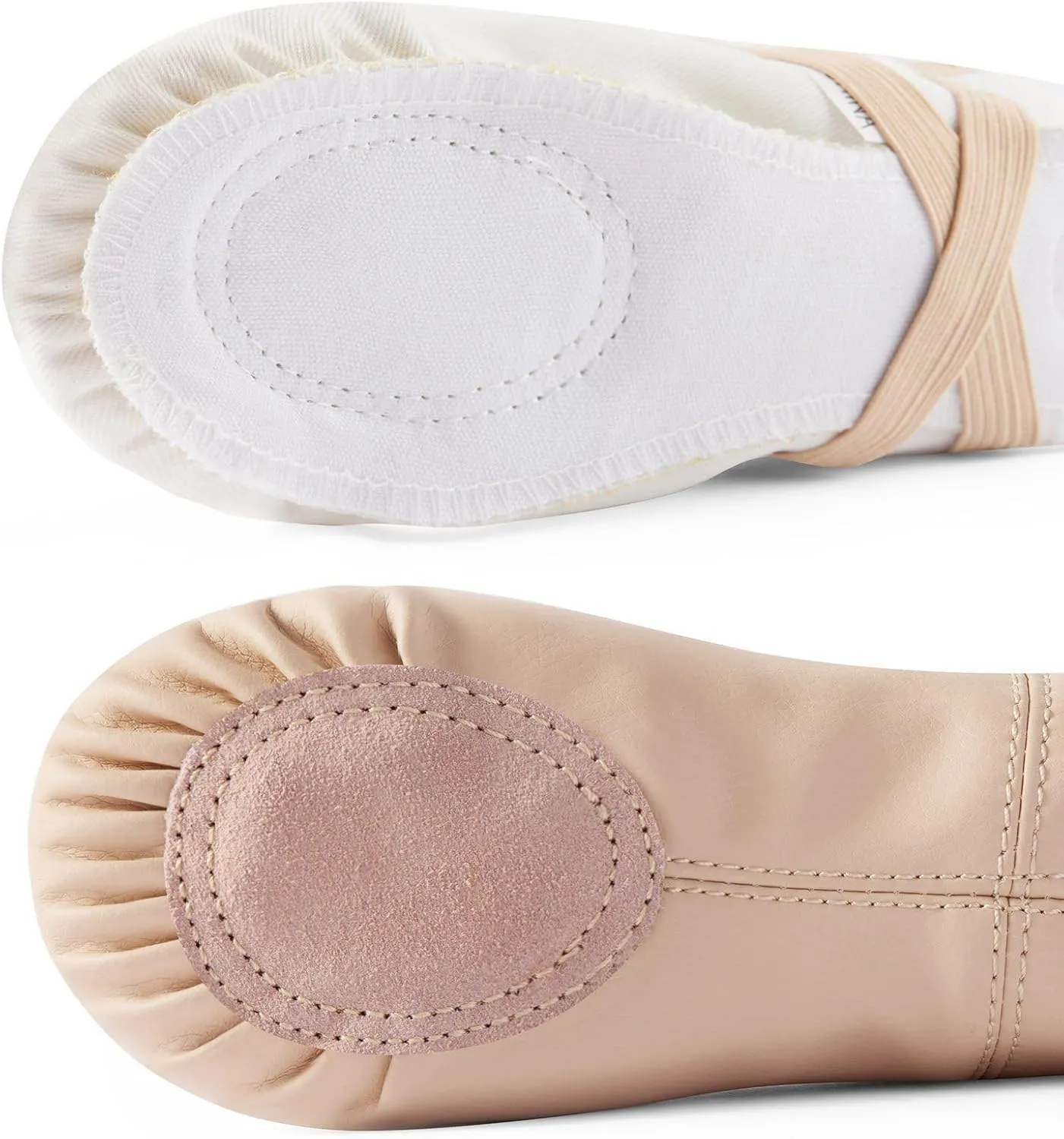 Kids Ballet Slippers, Split Sole Practice Dance Shoes for Toddler, Girls Yoga Flat Shoes