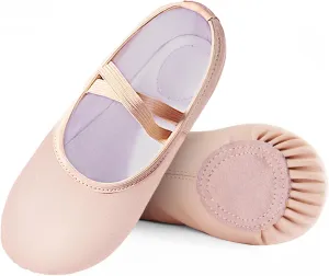 Kids Ballet Slippers, Split Sole Practice Dance Shoes for Toddler, Girls Yoga Flat Shoes