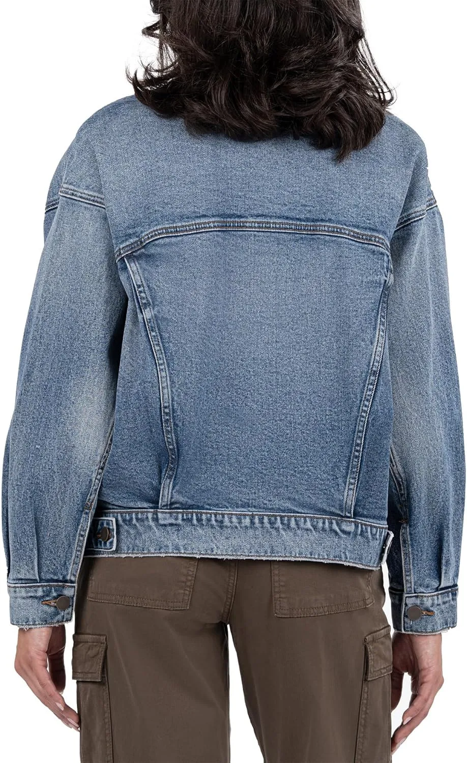 KUT from the Kloth Women's Liz Trucker Drop Jacket Soulder