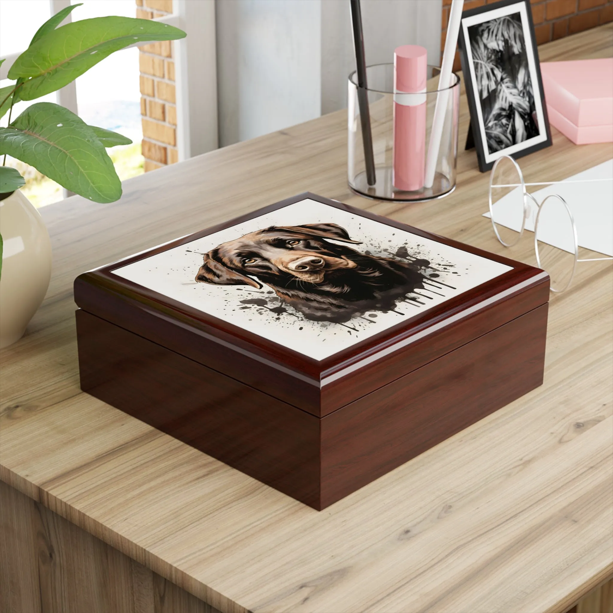 Labrador Retriever Art Print Gift and Jewelry Box