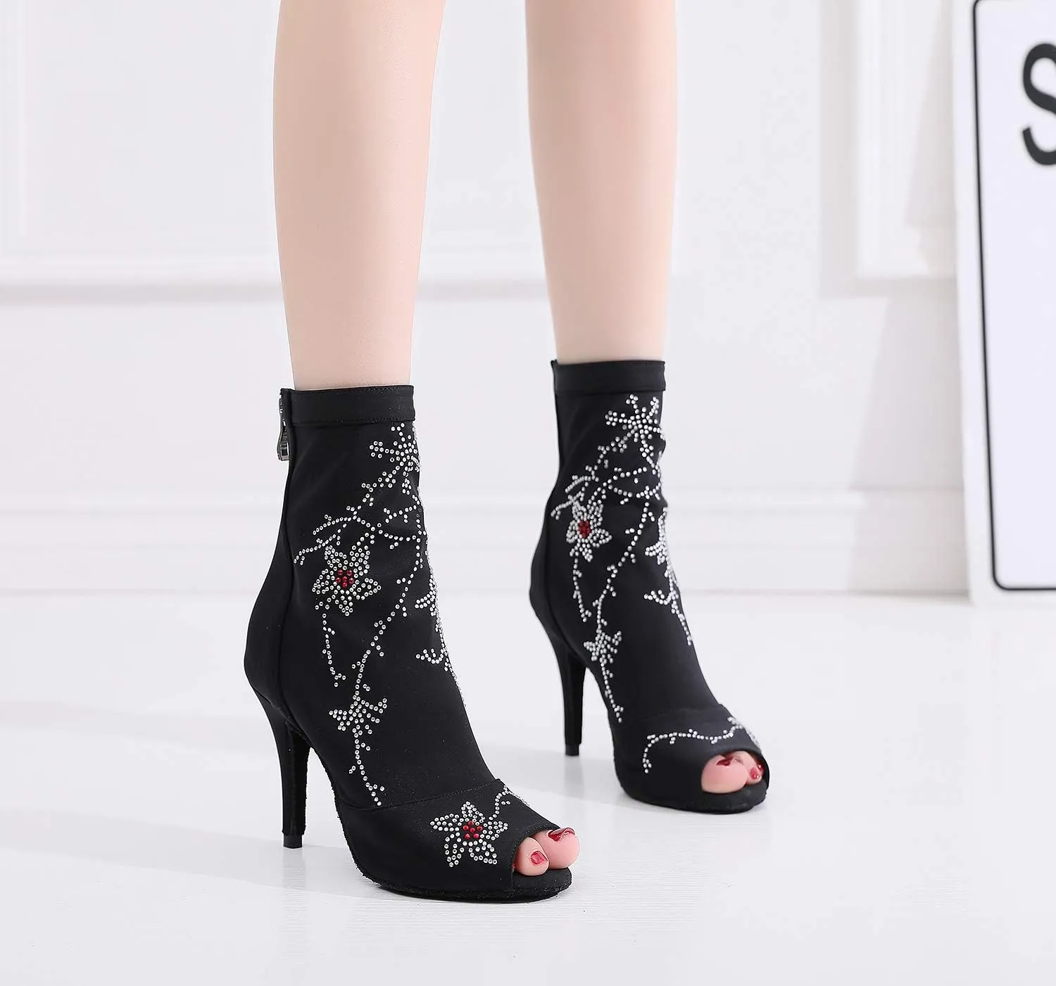 Ladies Ballroom Dance Shoes Salsa Basata Latin Shoes Shoes Wedding Shoes Social Meeting Indoor Outdoor High Heels