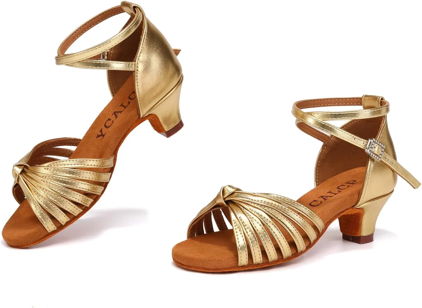 Latin Ballroom Dance Shoes Girls Latin Dance Shoes Low Heels Salsa Tango Professional Performance Practice Dance Shoes for Girls Kids
