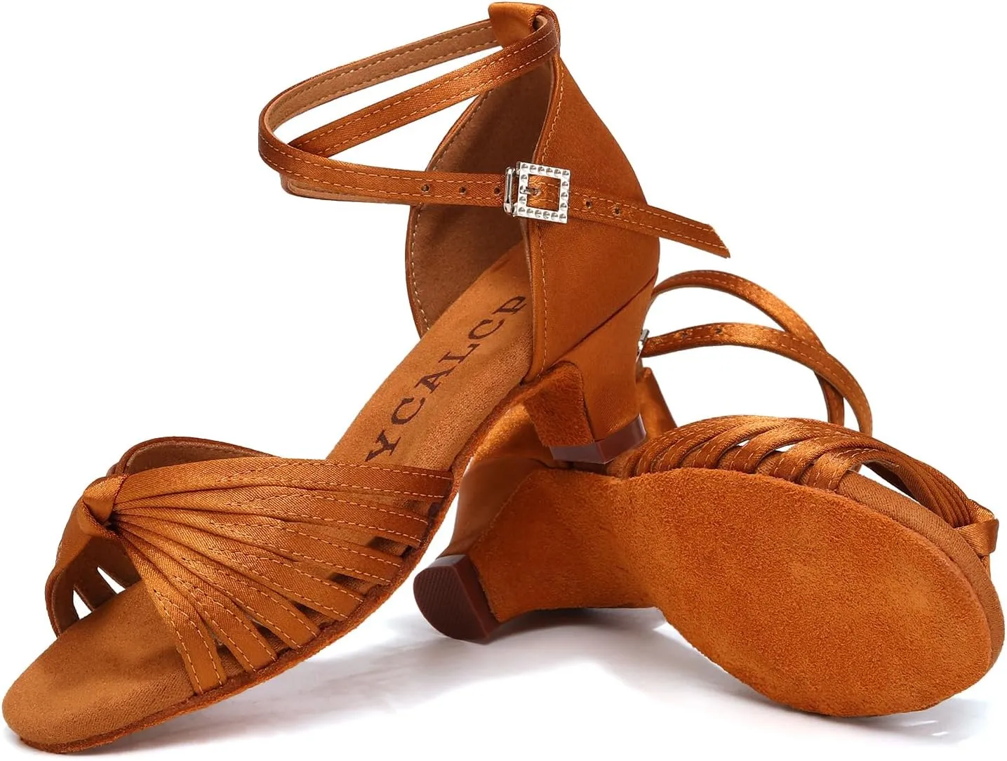 Latin Ballroom Dance Shoes Girls Latin Dance Shoes Low Heels Salsa Tango Professional Performance Practice Dance Shoes for Girls Kids