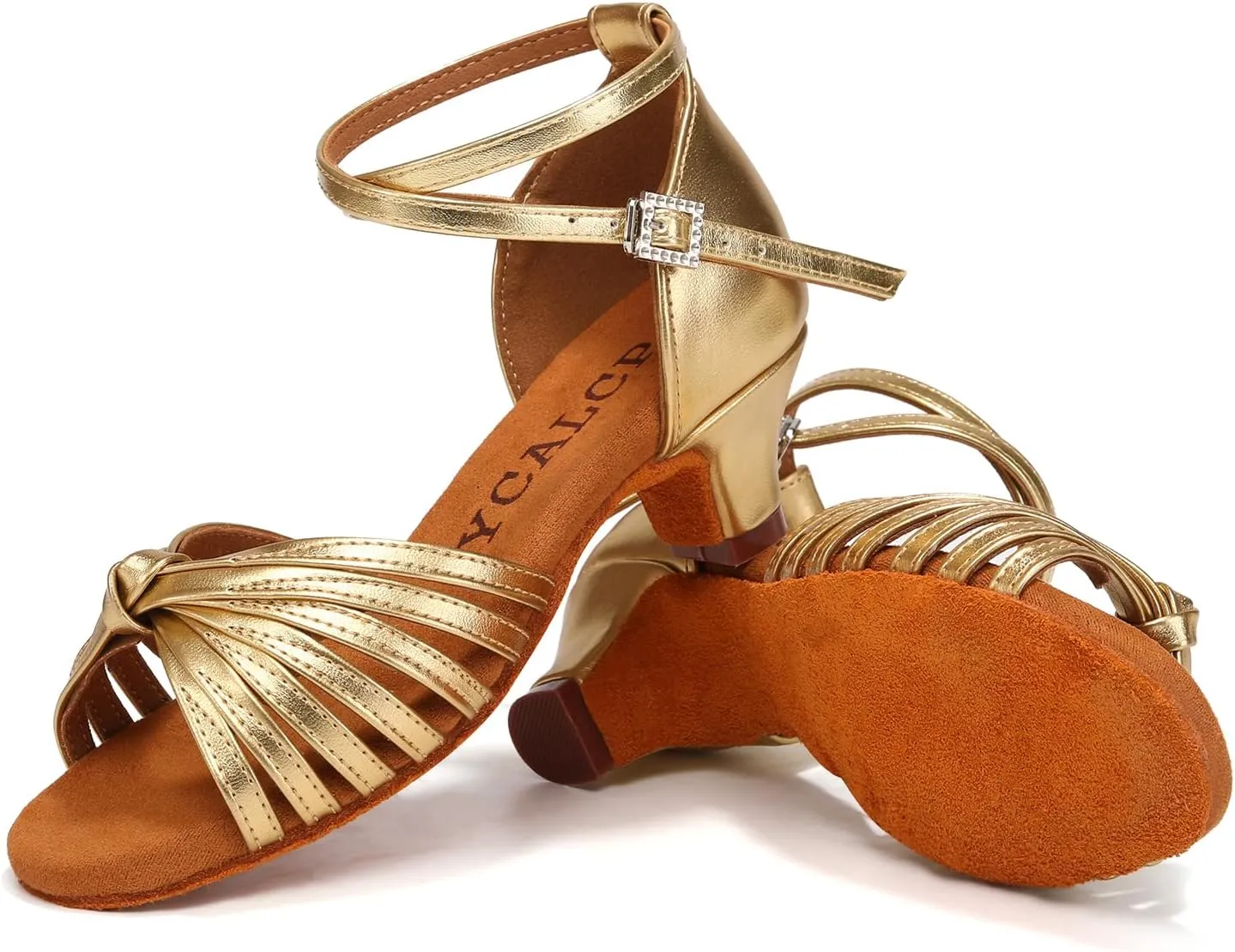 Latin Ballroom Dance Shoes Girls Latin Dance Shoes Low Heels Salsa Tango Professional Performance Practice Dance Shoes for Girls Kids