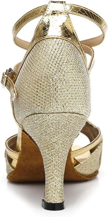 Latin Dance Shoes Ballroom Dance Shoes Women Professional Salsa Practice Performance Dancing Shoes