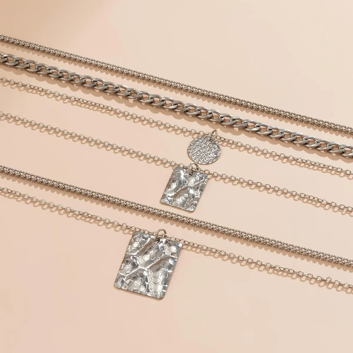Layered Gold Necklaces for Women Chunky Gold Pirate Necklace Punk 80s 90s Necklace Paperclip Link Chain Choker Necklaces Necklace Dainty Cuban Stacking Coin Pendant Necklace Gold Pirate Jewelry