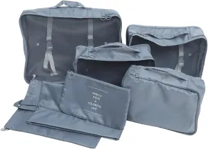 LIFKOME Travel Organizers for Luggage 7pcs Packing Cubes Suitcase Pouches Luggage Organizer Bag Set Packing Bags for Suitcases Daily Use