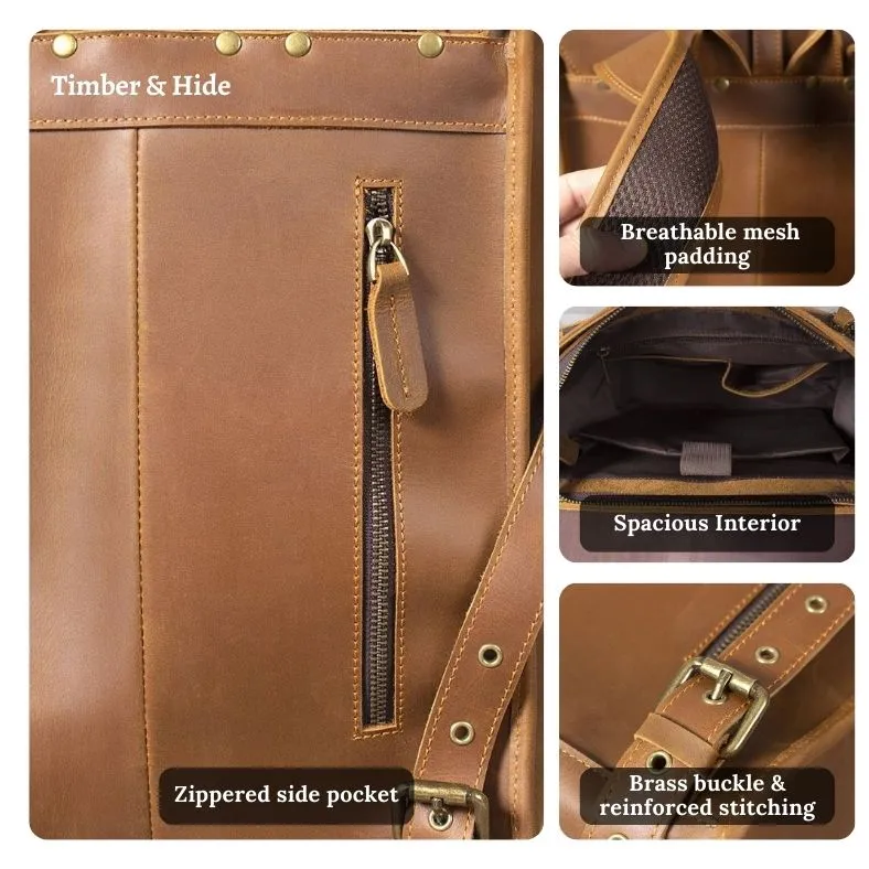LUGANO | Leather Business Backpack