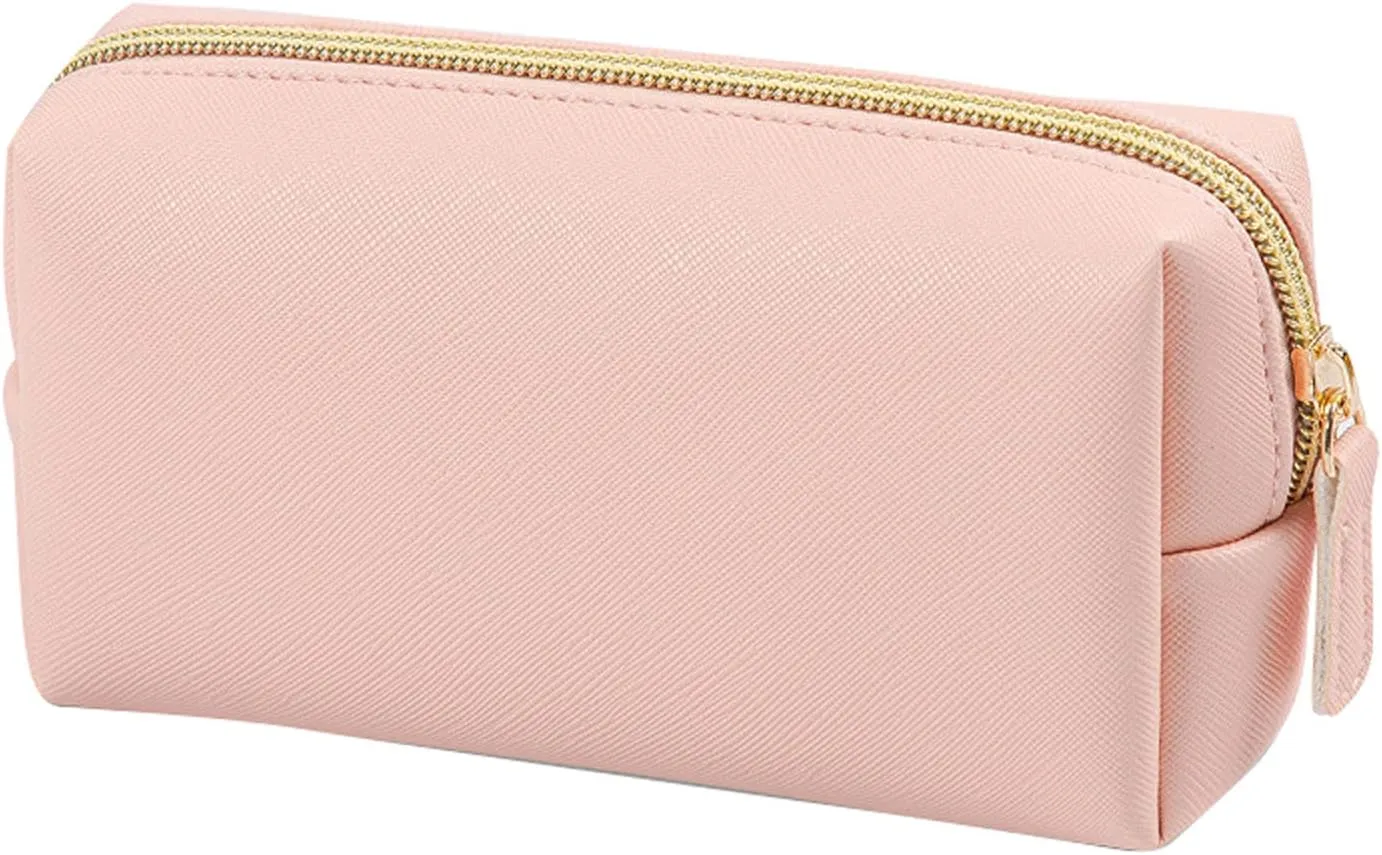 Makeup Bag,Portable Large Capacity Waterproof PU Leather Makeup Pouch,Travel Toiletry Bag,Travel Cosmetic Bag,Small Makeup Bag for Gifts Girls Daughter Women
