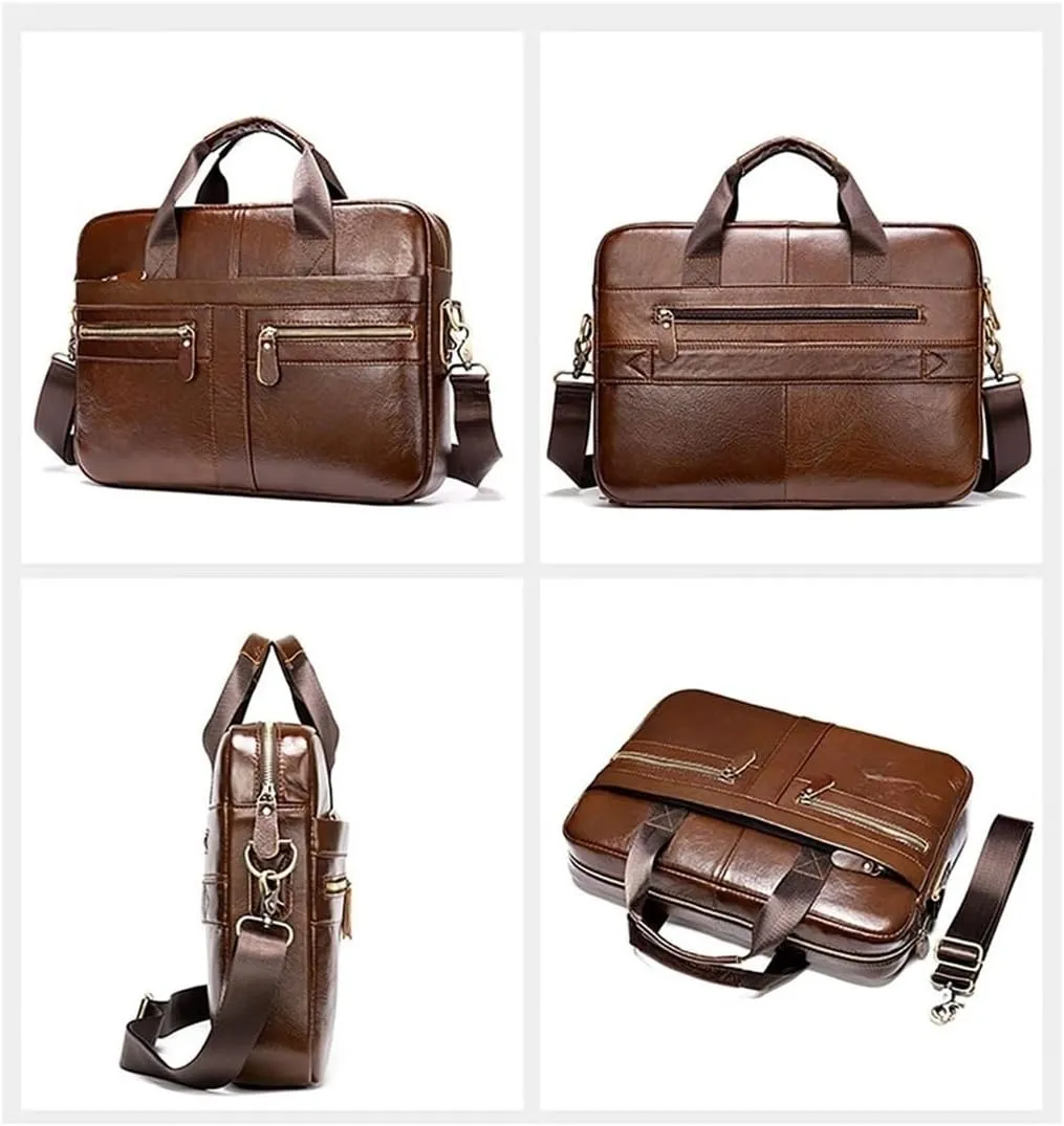 Men's Leather Travel Bags Laptop Bags Shoulder Bags Vintage Handbags