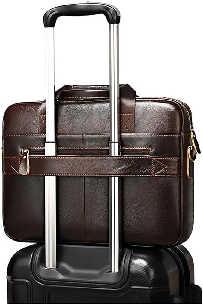 Men's Leather Travel Bags Laptop Bags Shoulder Bags Vintage Handbags