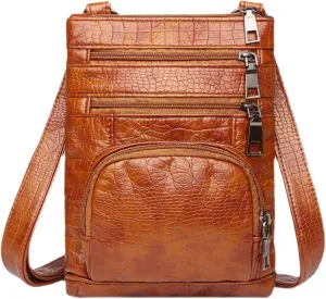 Mens Messenger Bag Leather Crossbody Purse Women's Purse