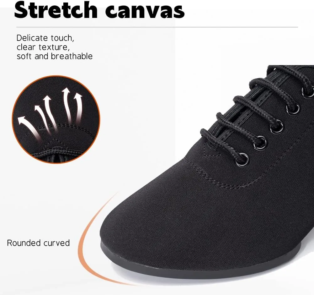 Men's Professional Latin Dance Shoes Lace-up Ballroom Tango Waltz Salsa Modern Dance Performance Shoes,Model 518