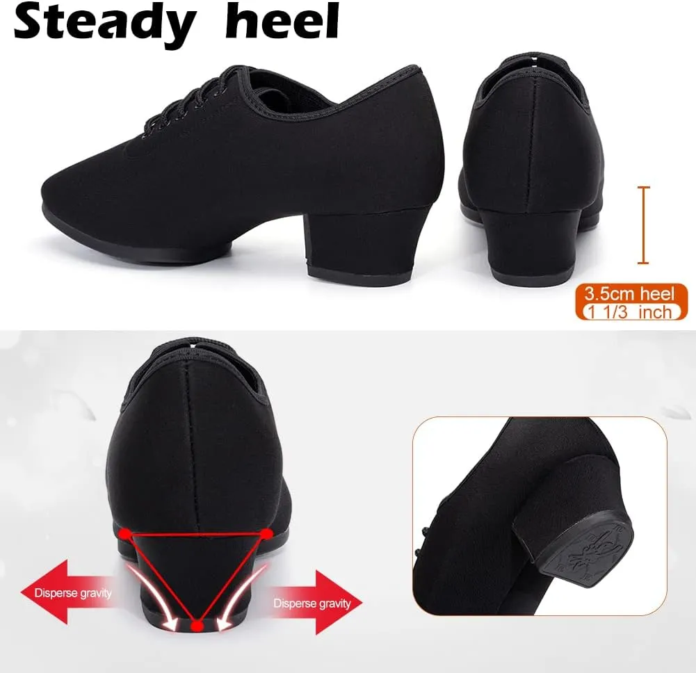 Men's Professional Latin Dance Shoes Lace-up Ballroom Tango Waltz Salsa Modern Dance Performance Shoes,Model 518