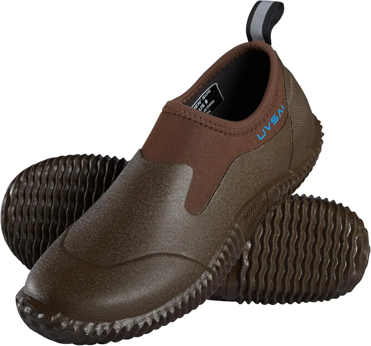 Mens Waterproof Garden Shoes Rain Boots Slip-On Footwear for Gardening Farming Camping Lawn Care Yard Work