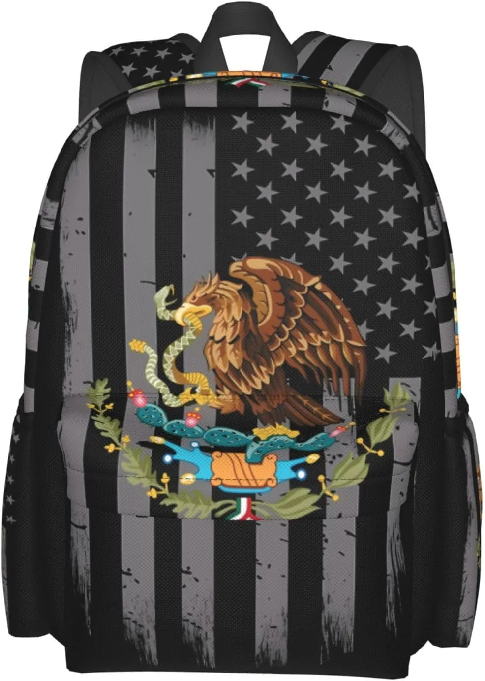 Mexico Mexican Eagle Flag Laptop Backpack Work Travel Backpacks Business Rucksack Casual Outdoor Daypack with Adjustable Strap Bags for Sports Office Gym Hiking