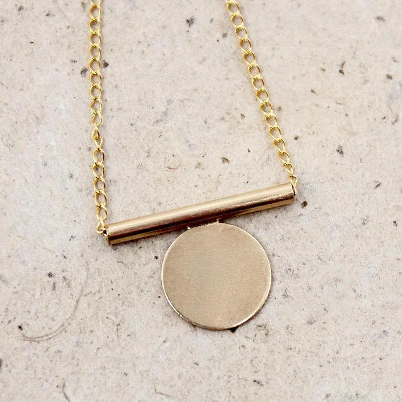 Minimal Mono Necklace from Favor