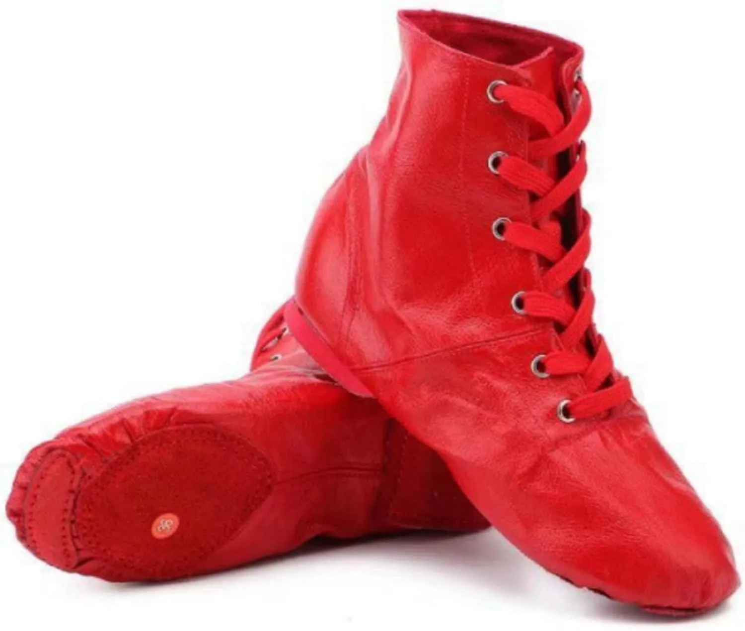 ONAIC Womens Ballroom Dance Shoes Jazz Boot Shoes Closed Toe Lace-Up Modern Salsa Shoes Platform Shoes
