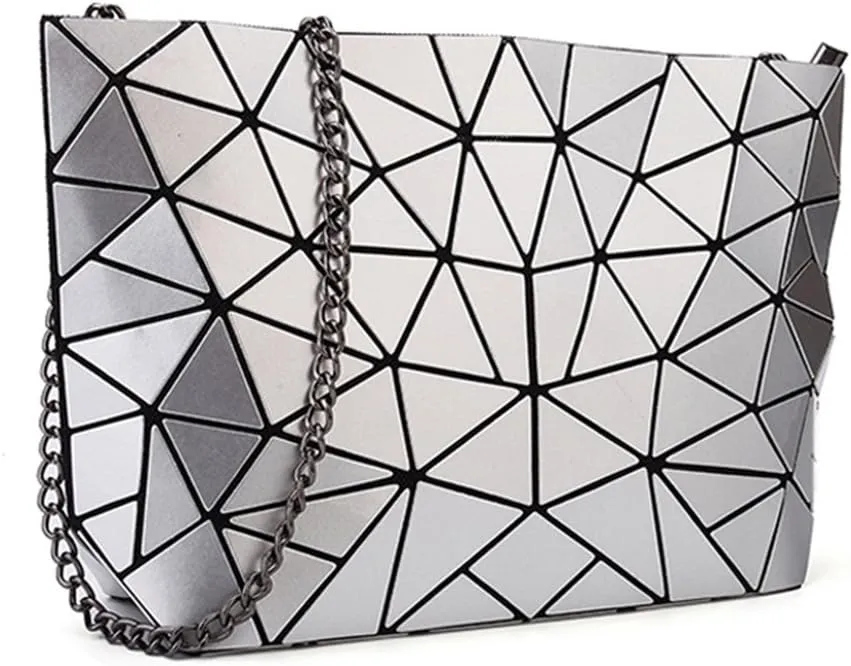 Orita Women Holographic Laser Envelope Clutch Handbag Shoulder Bag Purse