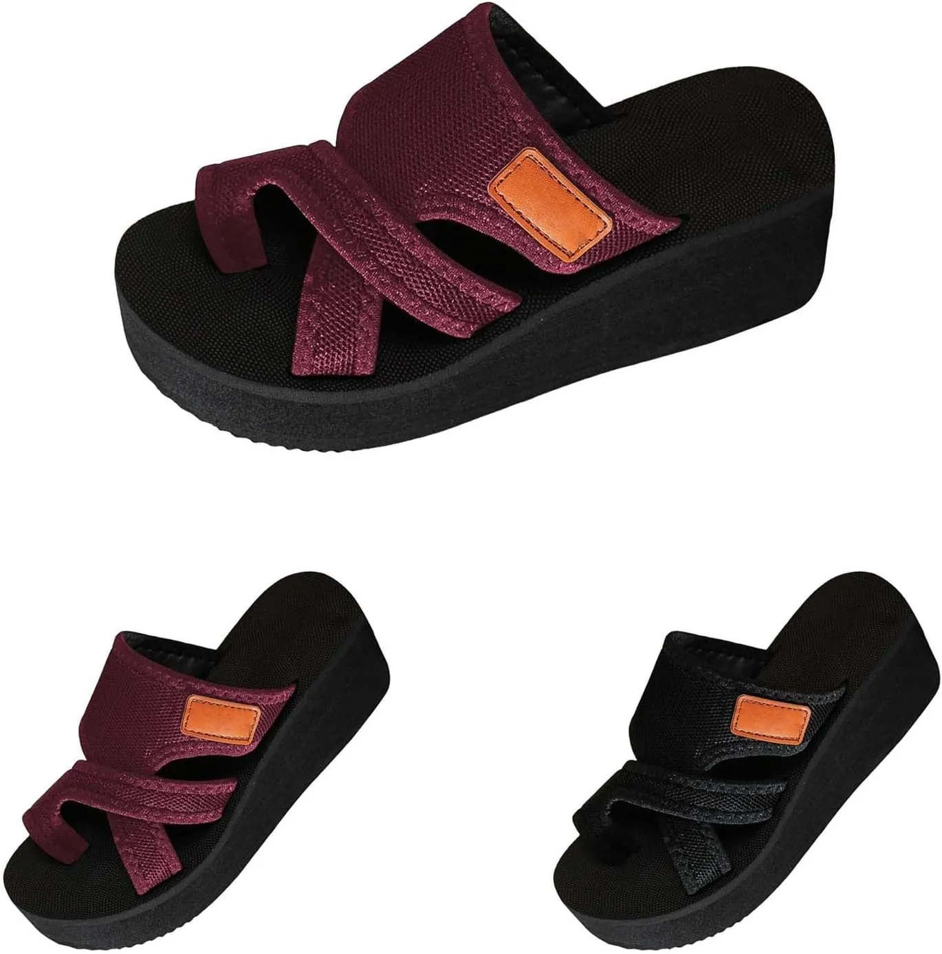 Orthopedic Sandals Flip Flops for Women Arch Support Pillow Soft Recovery Thong Sandals Spa Summer Beach