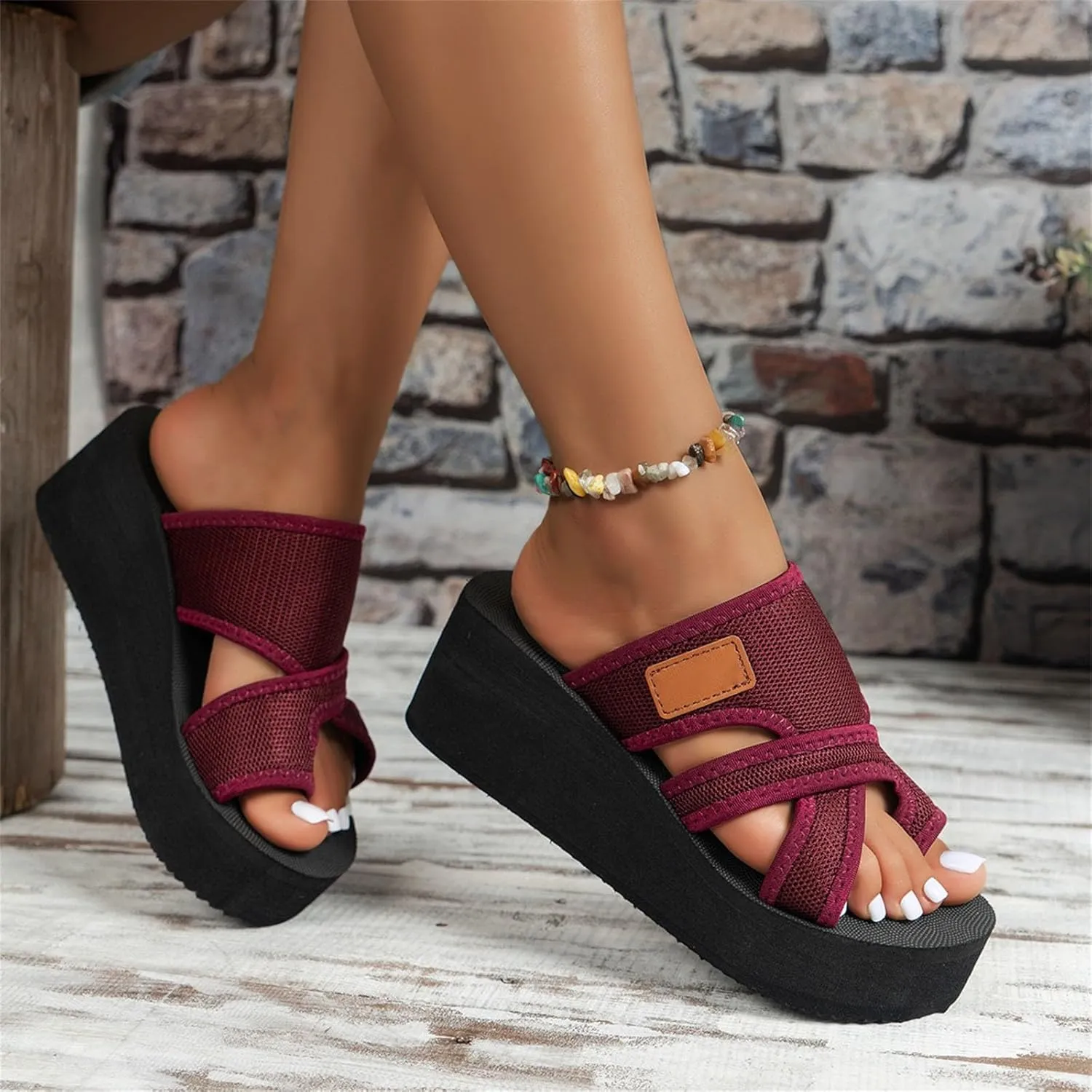Orthopedic Sandals Flip Flops for Women Arch Support Pillow Soft Recovery Thong Sandals Spa Summer Beach