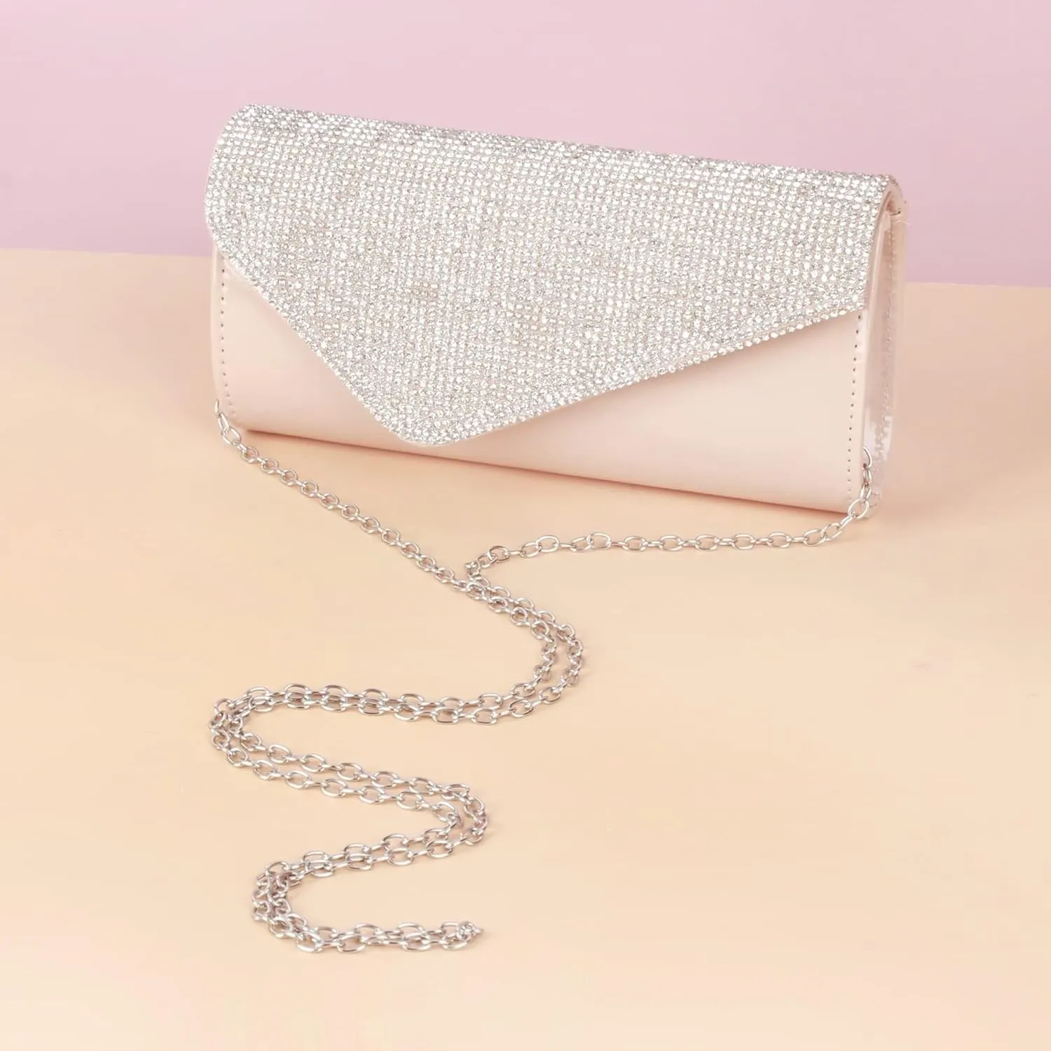 Party Prom Wedding Envelope Crossbody Handbags Dark Ladies Frosted Satin Evening Clutch Purse