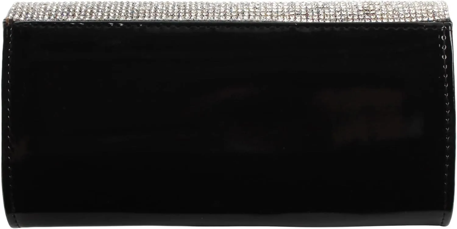 Party Prom Wedding Envelope Crossbody Handbags Dark Ladies Frosted Satin Evening Clutch Purse