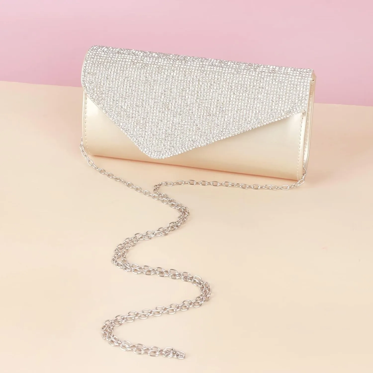 Party Prom Wedding Envelope Crossbody Handbags Dark Ladies Frosted Satin Evening Clutch Purse
