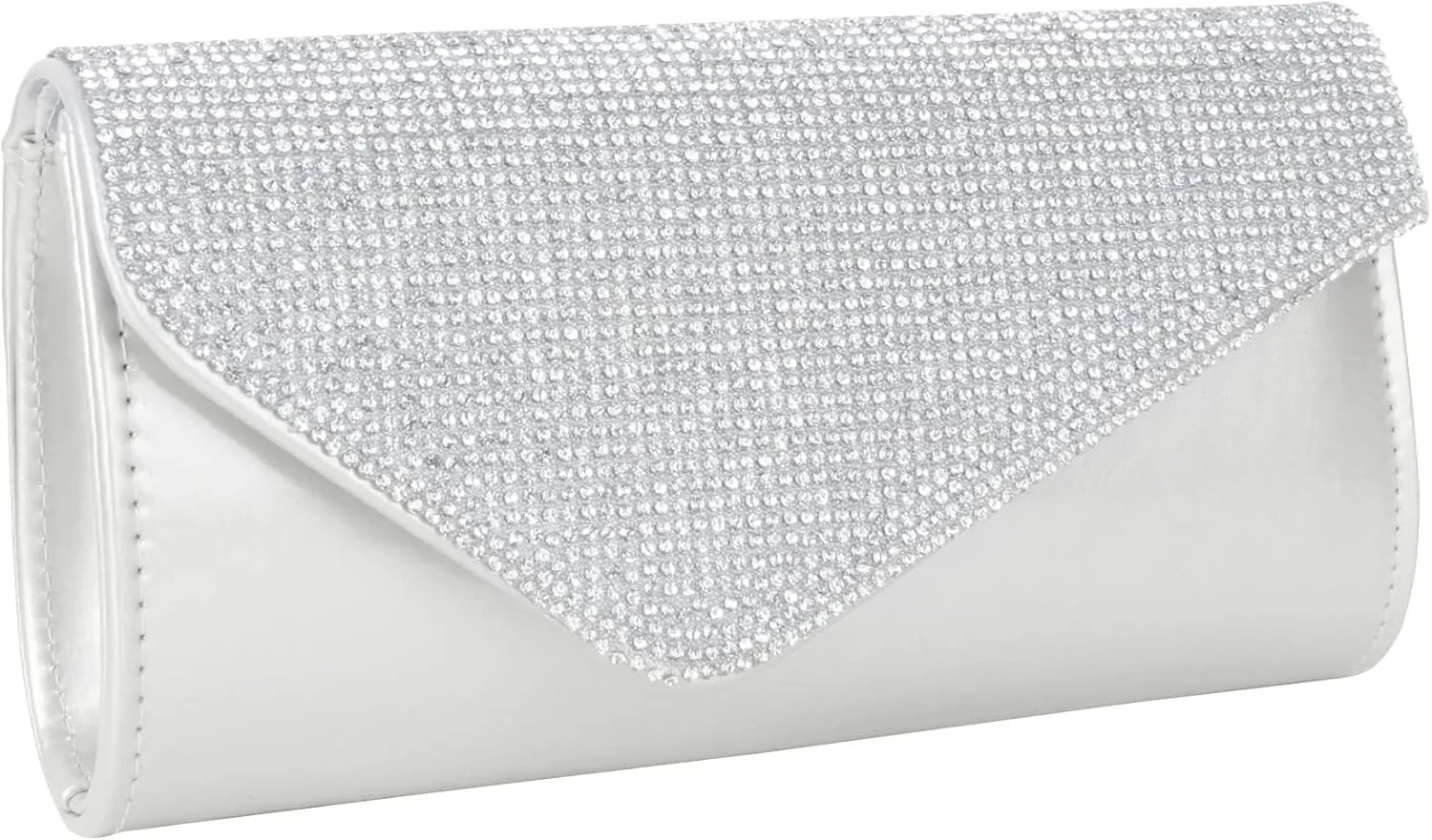 Party Prom Wedding Envelope Crossbody Handbags Dark Ladies Frosted Satin Evening Clutch Purse