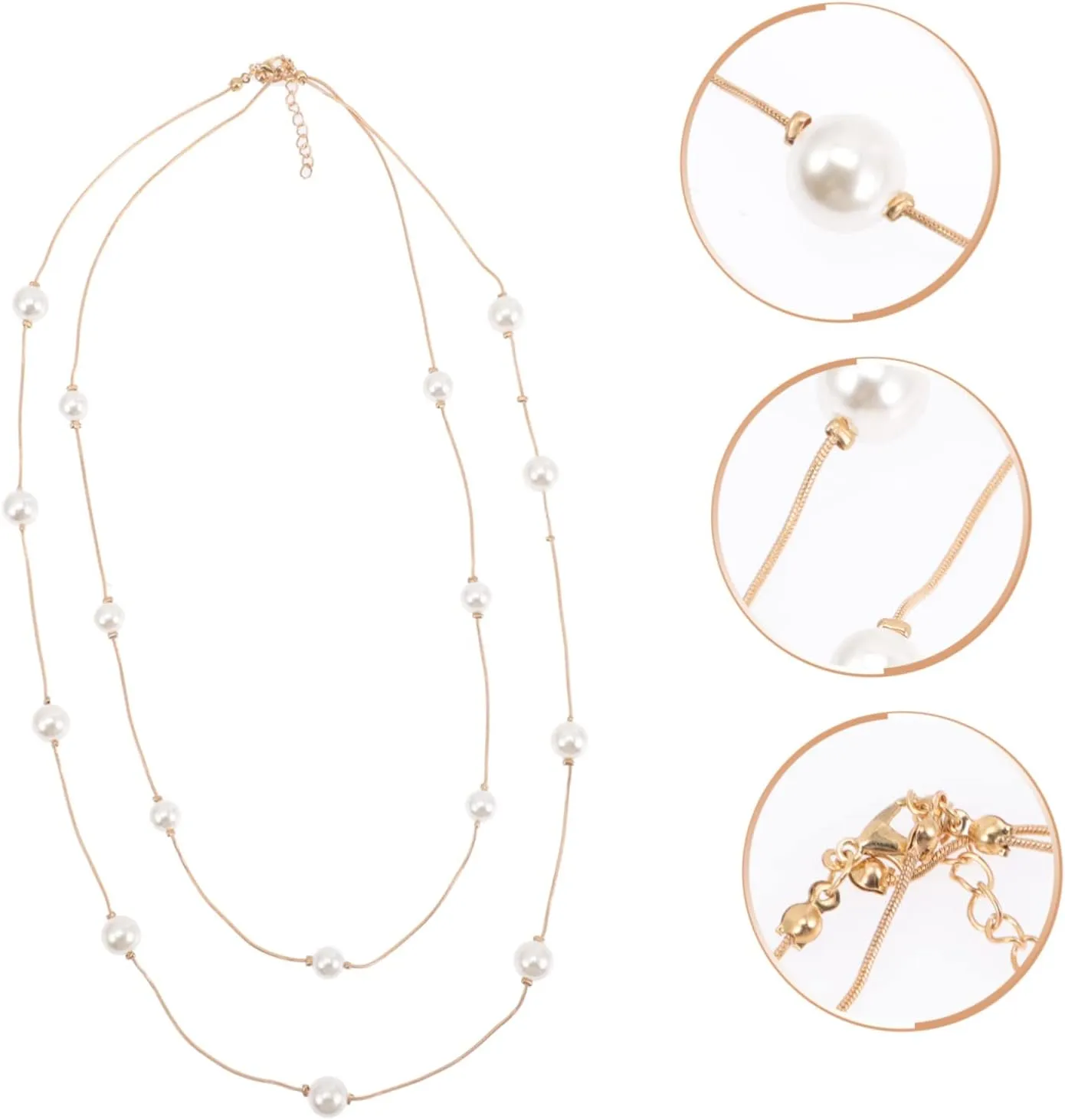 Pearl Necklace Women Necklaces Jewelry Layered Necklace Pearl Clavicle Necklace Pearls Necklace Pearl