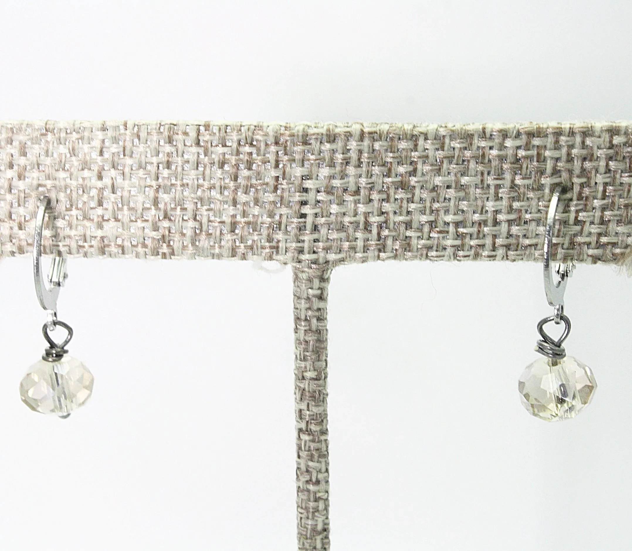 Petite Crystals Hoop Earrings