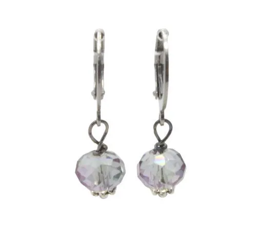 Petite Crystals Hoop Earrings