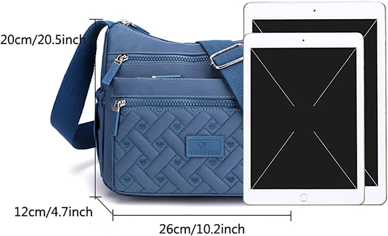 Puffy Crossbody Bags for Women Stadium Crossbody Messenger Bags for Concerts Sporting Events Small Makeup Bag(One Size)