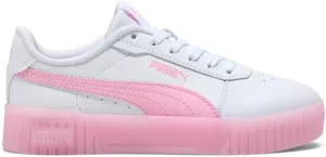 PUMA - Juniors Carina 2.0 Jelly Bean Shoes, Color White/Pink Lilac, Size: 4 M US Big Kid
