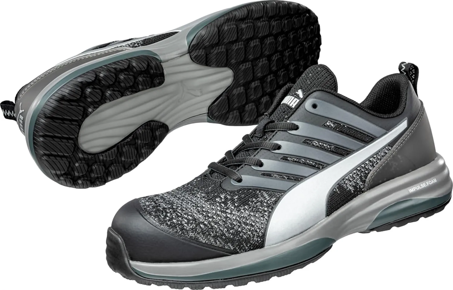 PUMA Men's Charge Black Sd Industrial Shoe, 8
