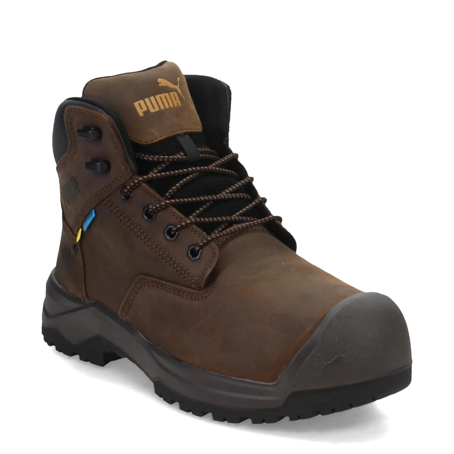 PUMA Men's Granite 6" Metatarsal Guard Composite Toe Industrial Boot, Brown, 10