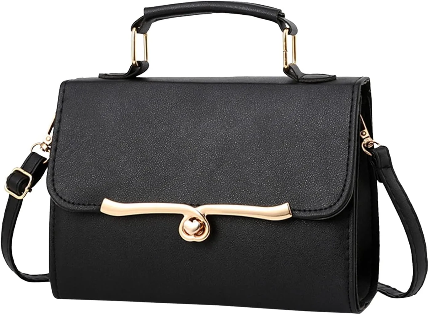 Purses for Women Crossbody Anti Theft Genuine Leather Crossbody Bags for Women Womens Vacation Shoulder Bag(Black)