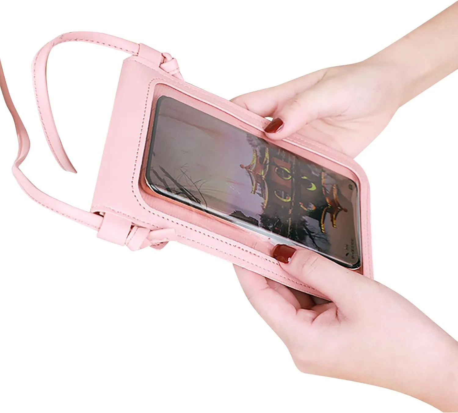 Purses for Women Crossbody Anti Theft Retro Studded Crossbody Bags Small Shoulder Purses Transparent Bag(D)