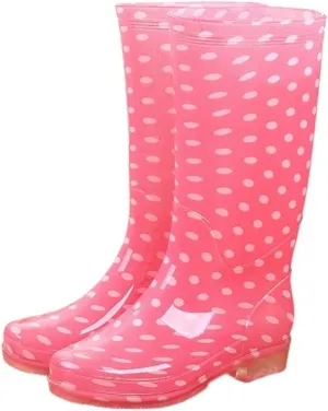 Rain Footwear, Women's Waterproof Rain Boots Women's Rain Boots Rainboots (Size : 8.5)