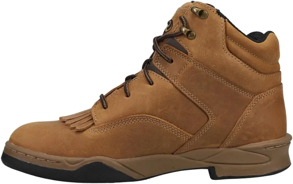 ROPER Mens Horseshoe Kiltie 5 Inch Steel Toe Work/Duty - Brown